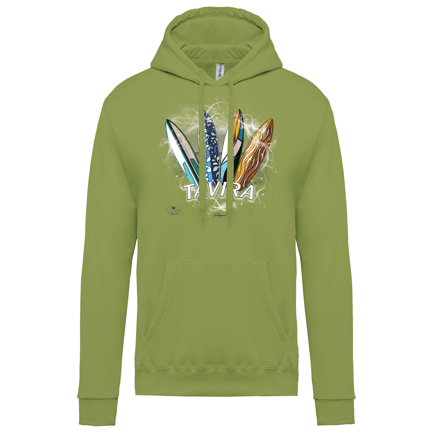 Sweatshirt Kariban com Capuz Surfboards Tavira