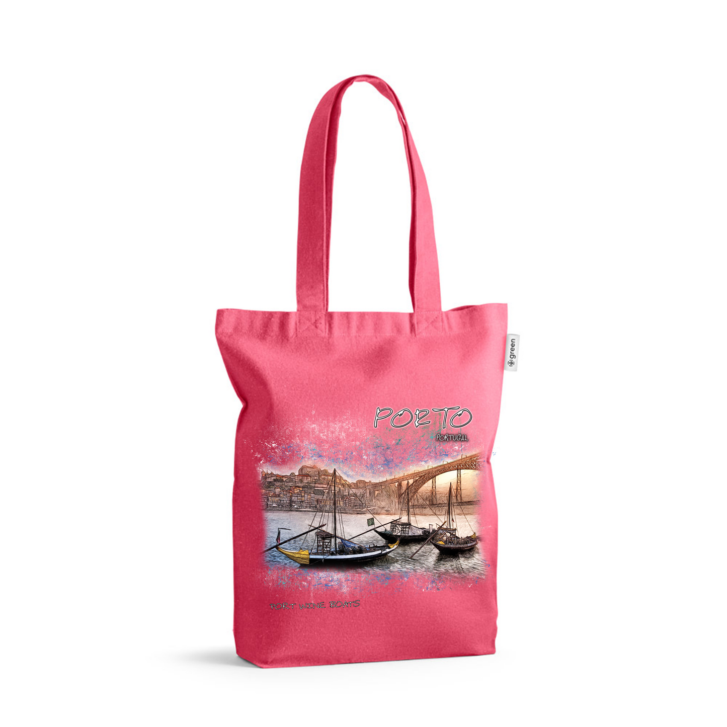 Sacos de Algodão Ecológico 220g Porto Wine Boats