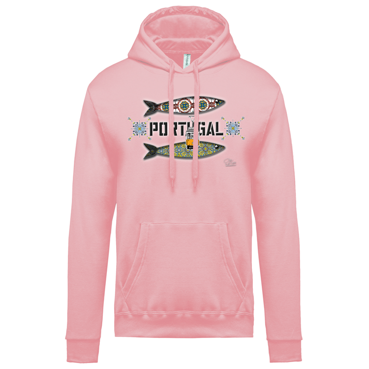 Sweatshirt Kariban com Capuz Duas Sardinhas Coimbra