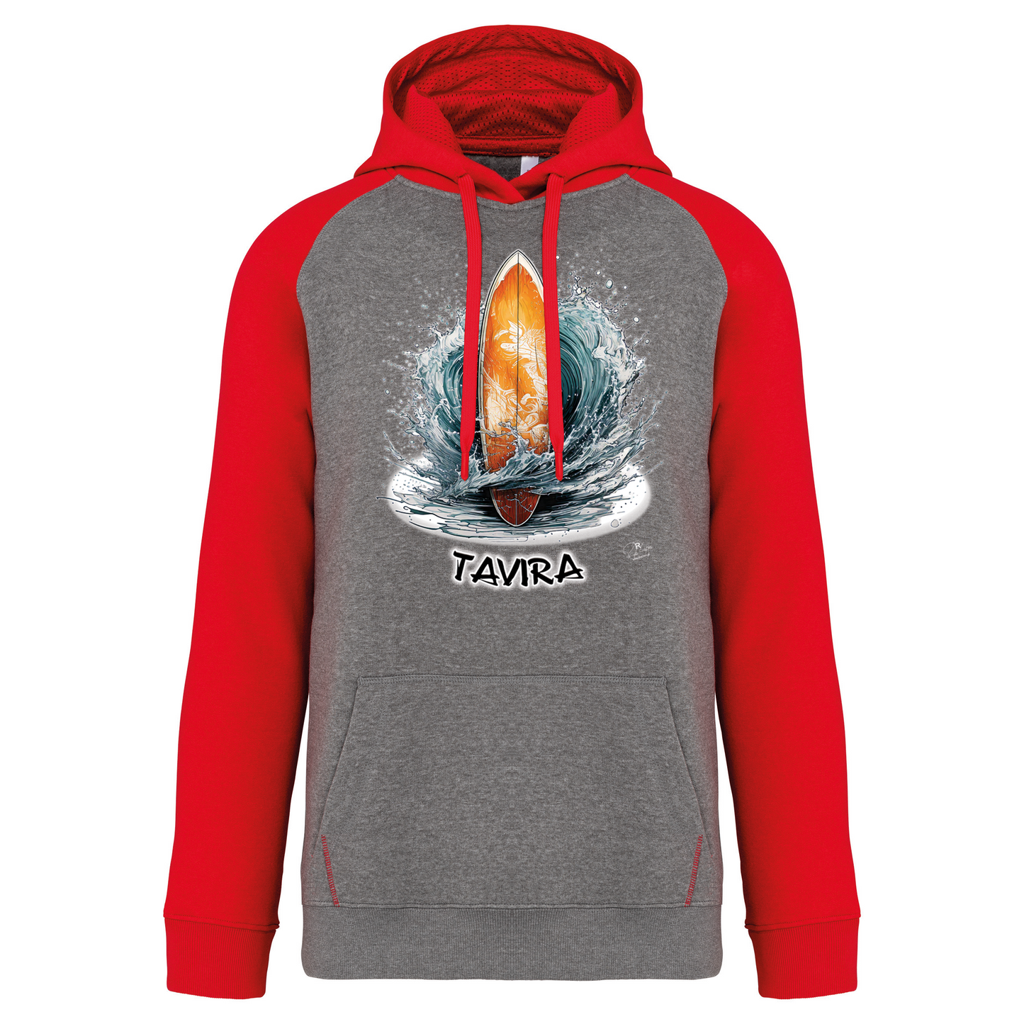 Sweatshirt Bicolor com capuz Prancha Tavira