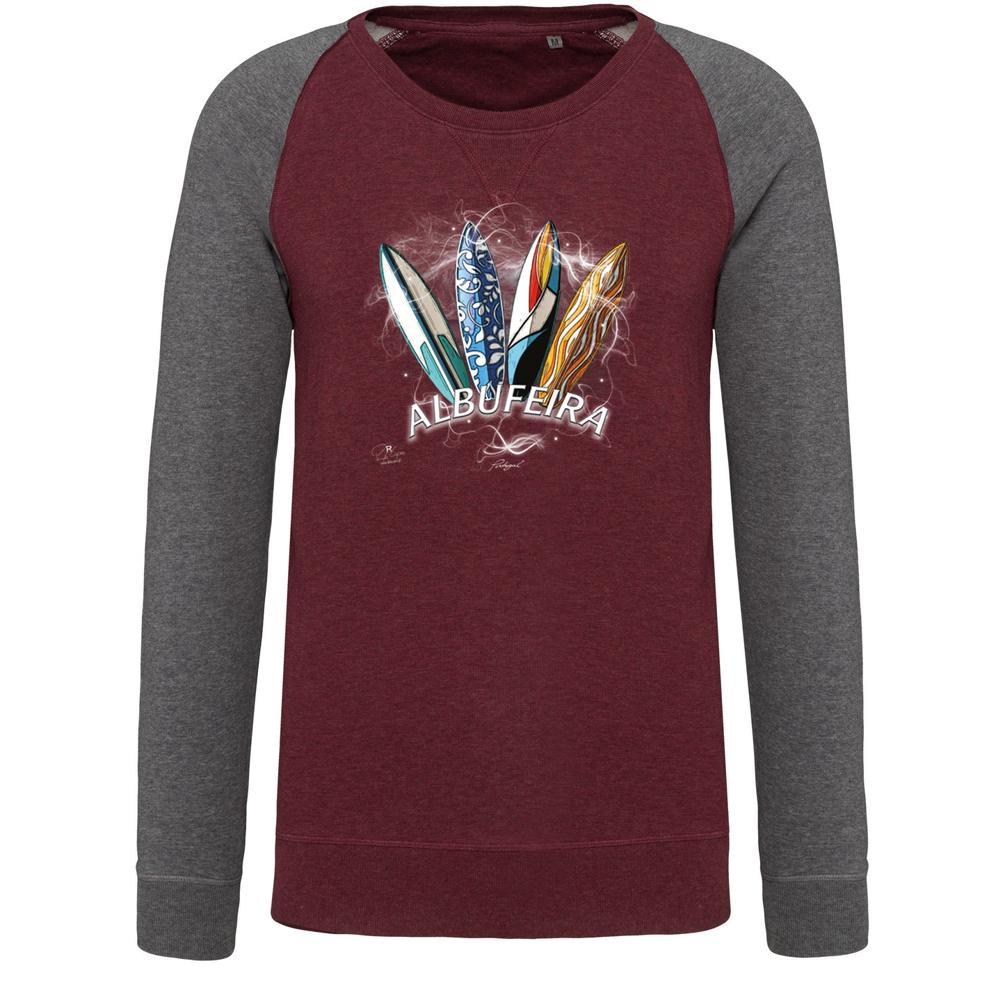 Sweatshirt Bicolor sem capuz Surfboards Albufeira