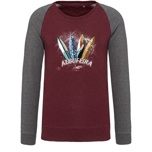 Sweatshirt Bicolor sem capuz Surfboards Albufeira