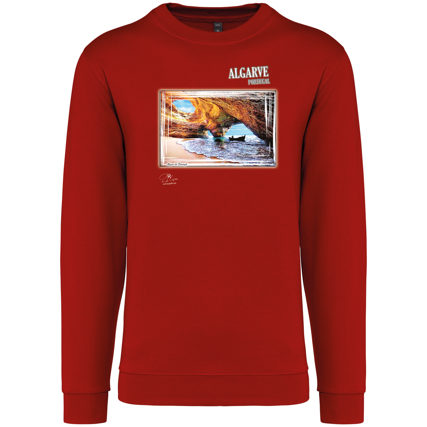 Sweatshirt Kariban sem Capuz Algar de Benagil
