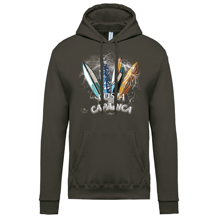 Sweatshirt Kariban com Capuz Surfboards Caparica