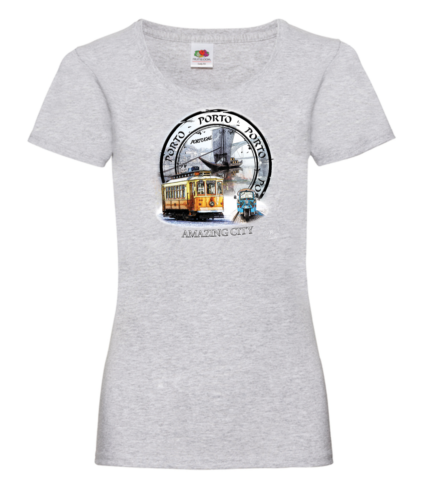 T-shirt Senhora Amazing City Porto
