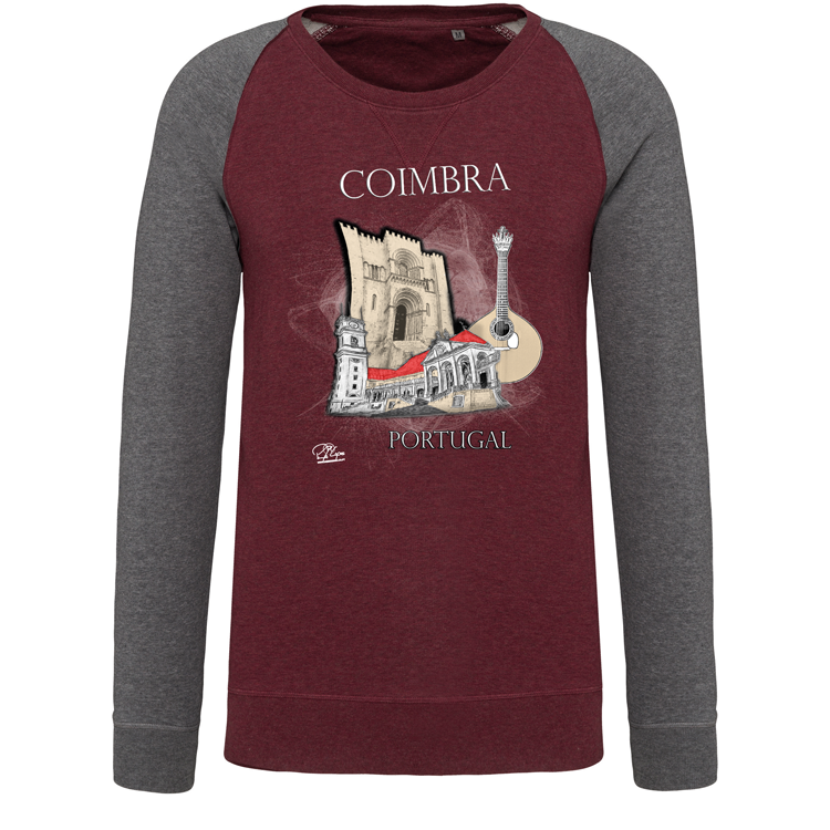Sweatshirt Bicolor sem capuz Sé de Coimbra