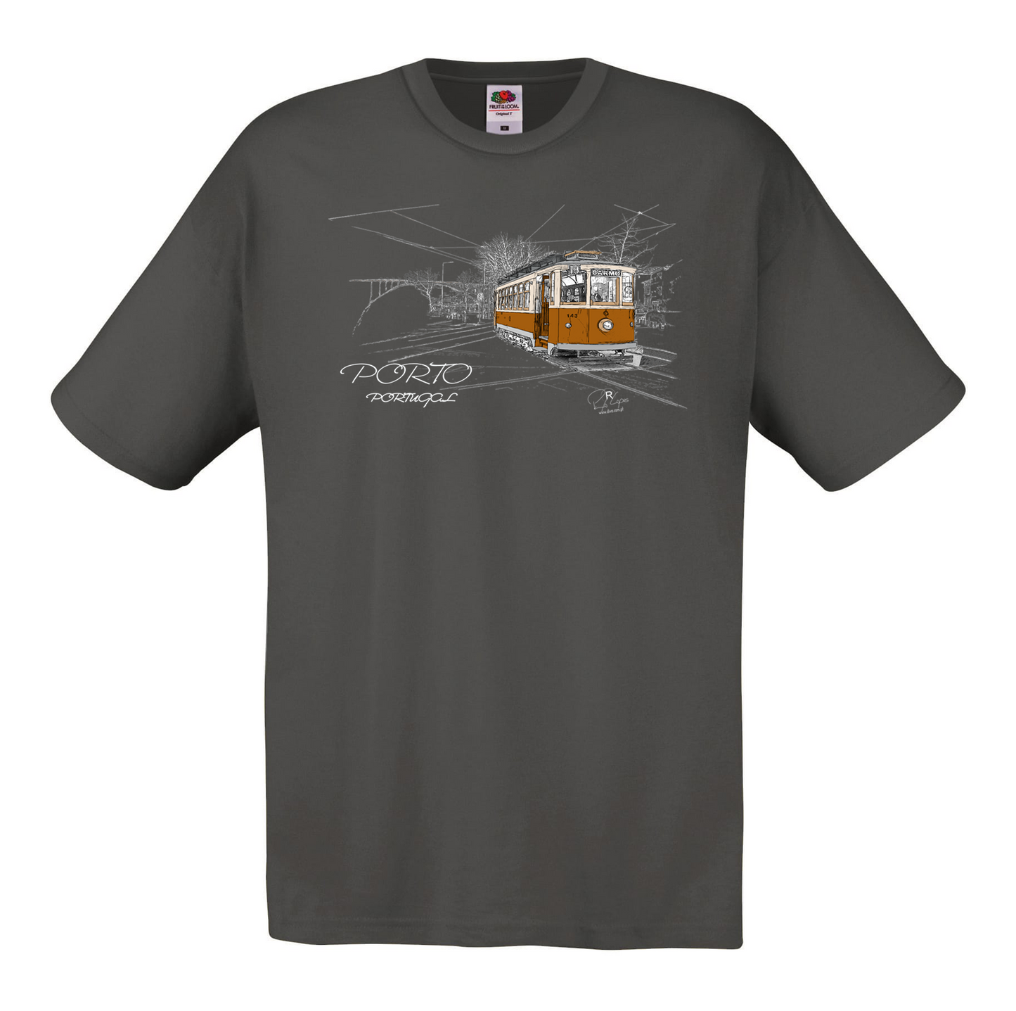 T-shirt Fruit of the Loom, Original 145g, Carmo