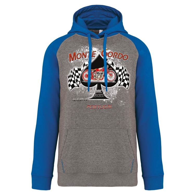 Sweatshirt Bicolor com capuz Monte Gordo Motorcycle Show