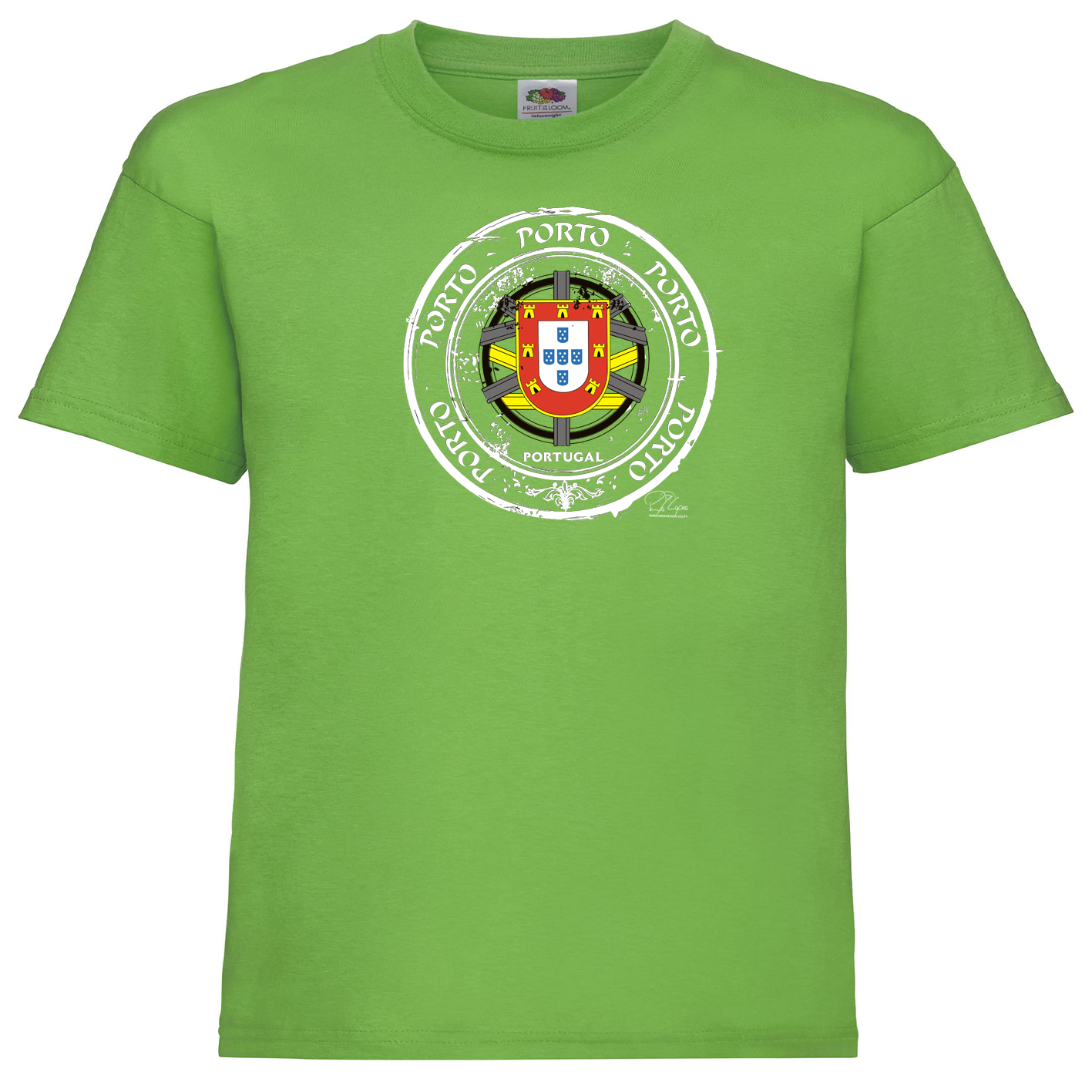 T-shirt Fruit of the Loom Kids Selo Escudo Porto