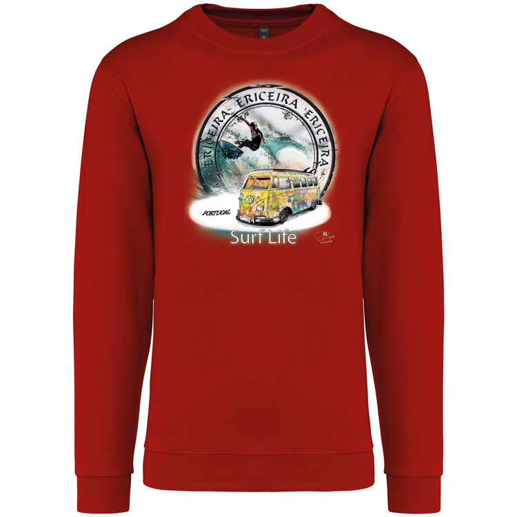 Sweatshirt Kariban sem Capuz Surf Life Ericeira