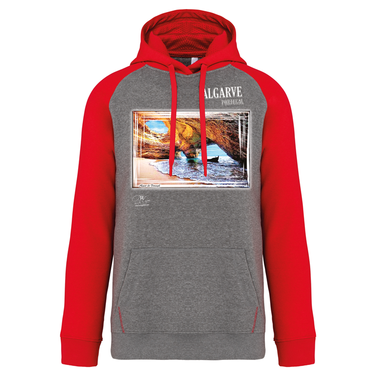 Sweatshirt Bicolor com capuz Algar de Benagil
