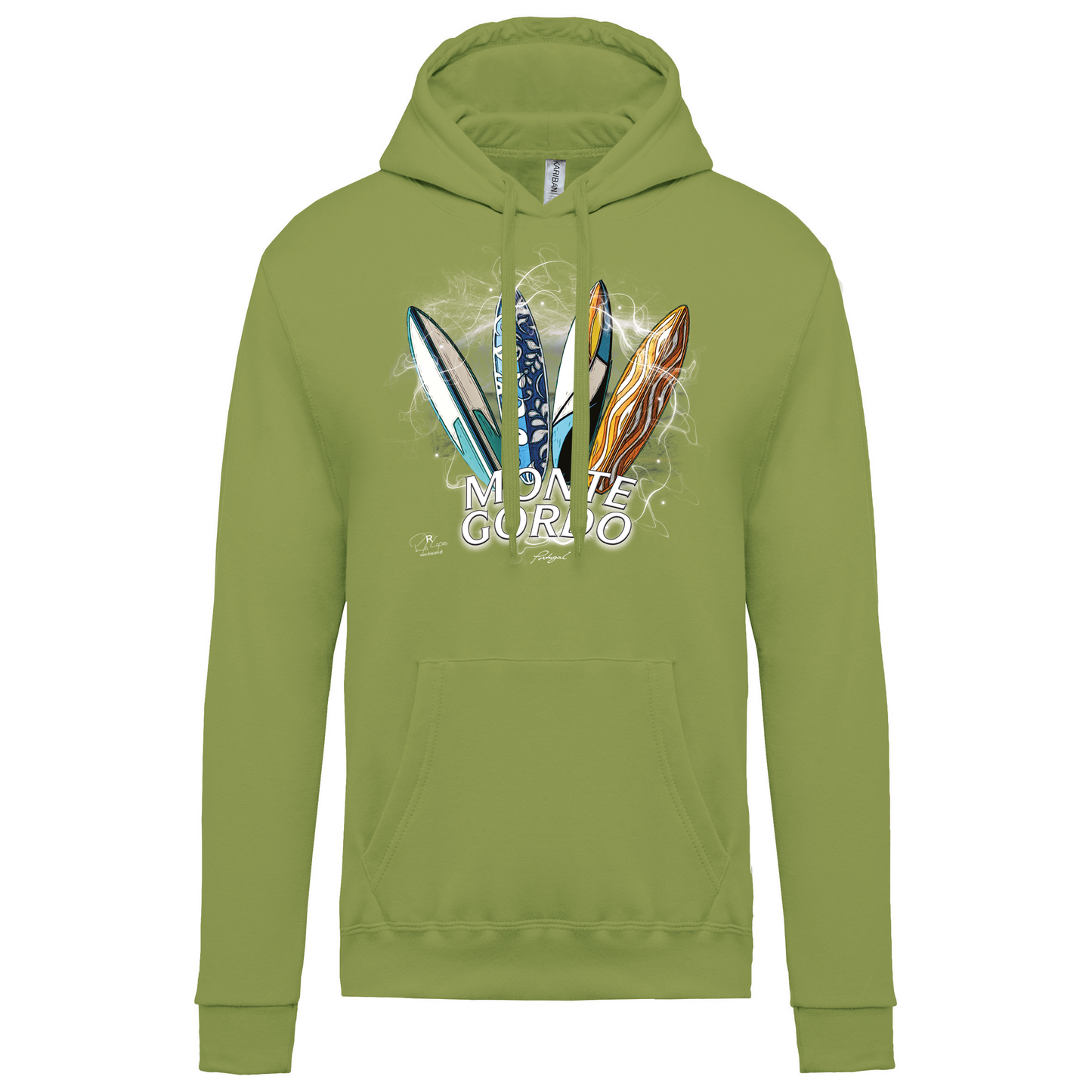 Sweatshirt Kariban com Capuz Surfboards Monte Gordo