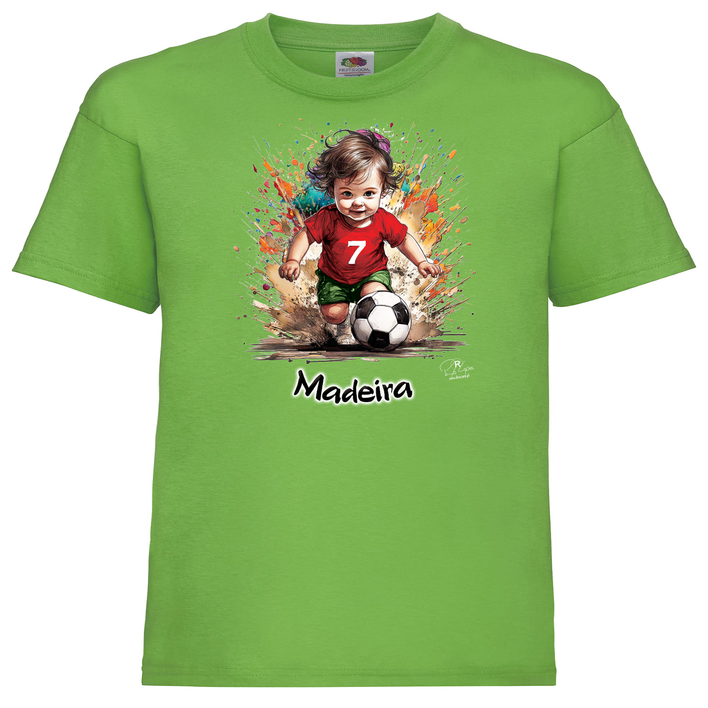 T-shirt Fruit of the Loom Kids 7 Madeira