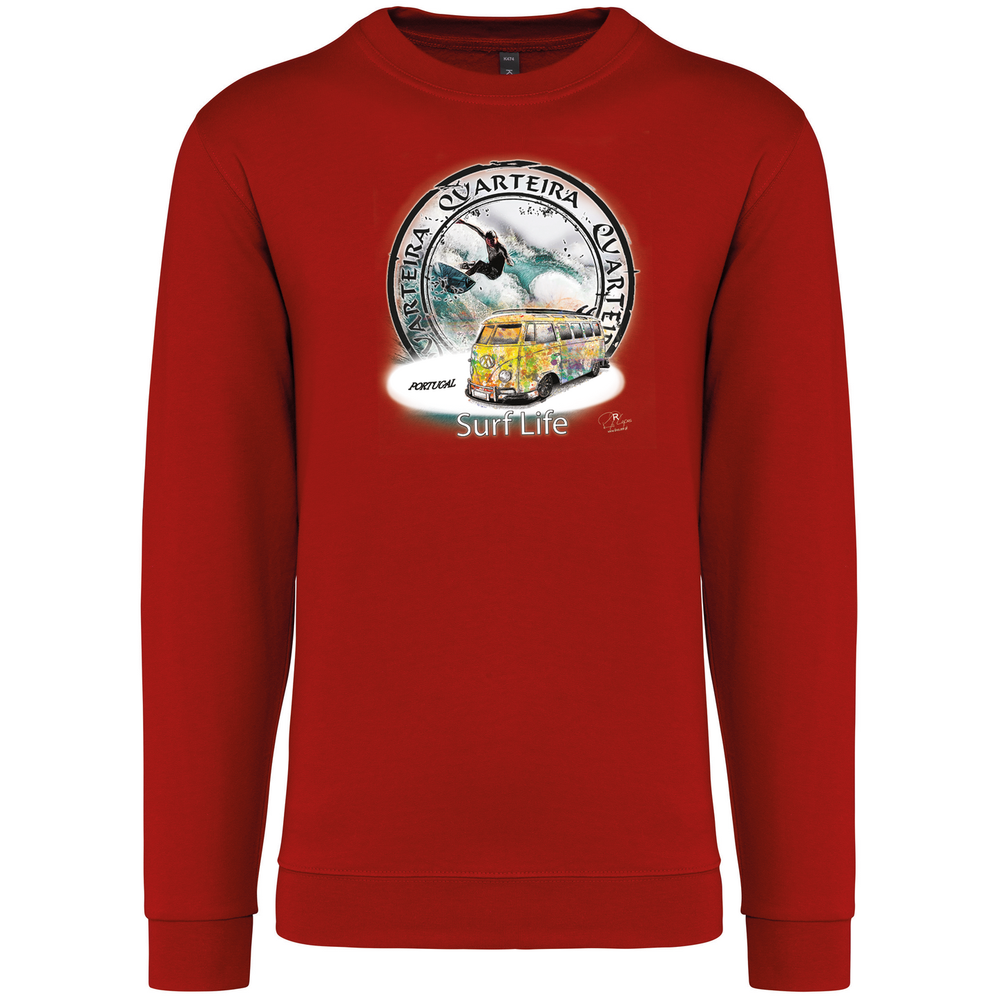 Sweatshirt Kariban sem Capuz Surf Life Quarteira
