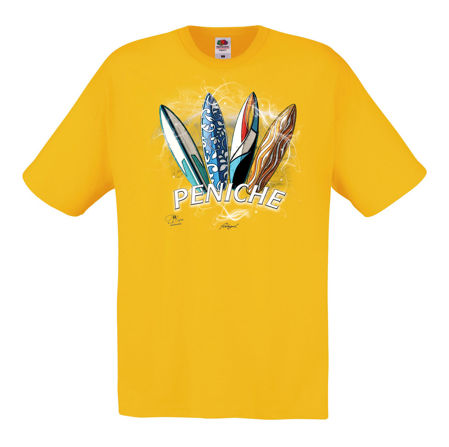 T-shirt Fruit of the Loom, Original 145g, Surfboards Peniche