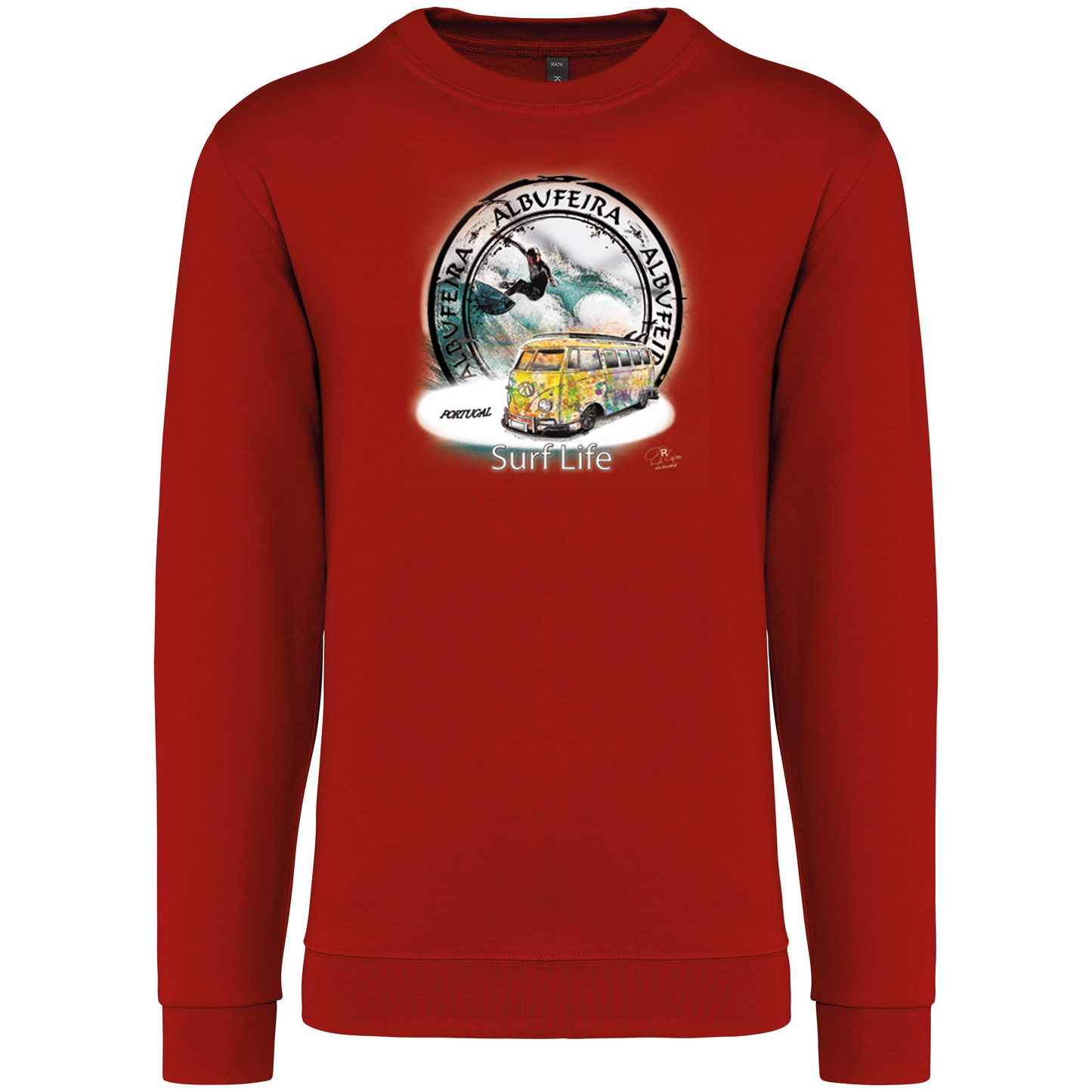 Sweatshirt Kariban sem Capuz Surf Life Albufeira