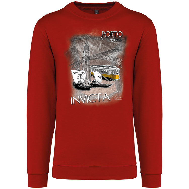 Sweatshirt Kariban sem Capuz Invicta