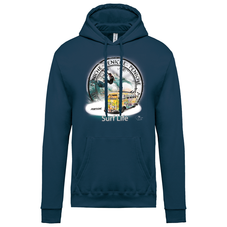 Sweatshirt Kariban com Capuz Surf Life Peniche