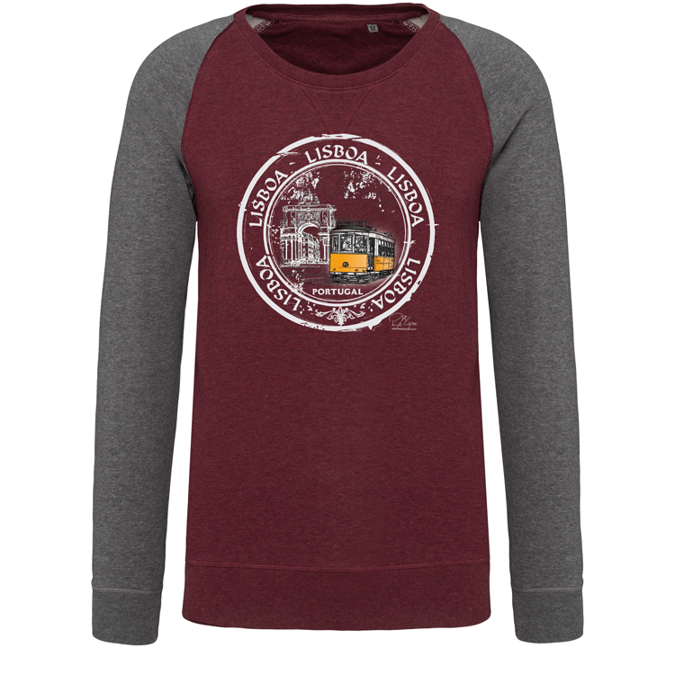 Sweatshirt Bicolor sem capuz Selo 1