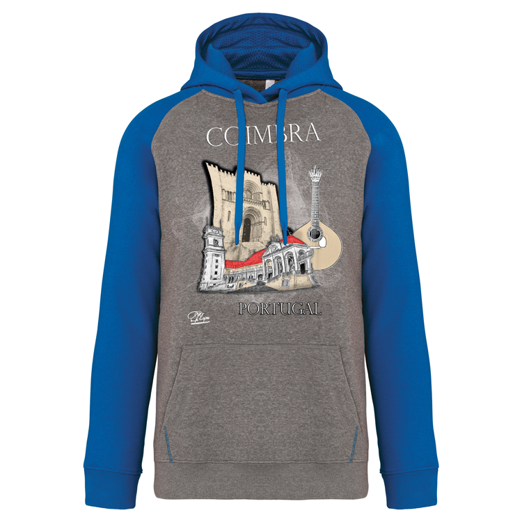 Sweatshirt Bicolor com capuz Sé de Coimbra