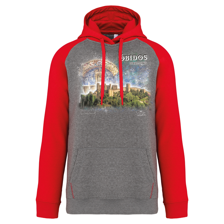 Sweatshirt Bicolor com capuz Vila Medieval