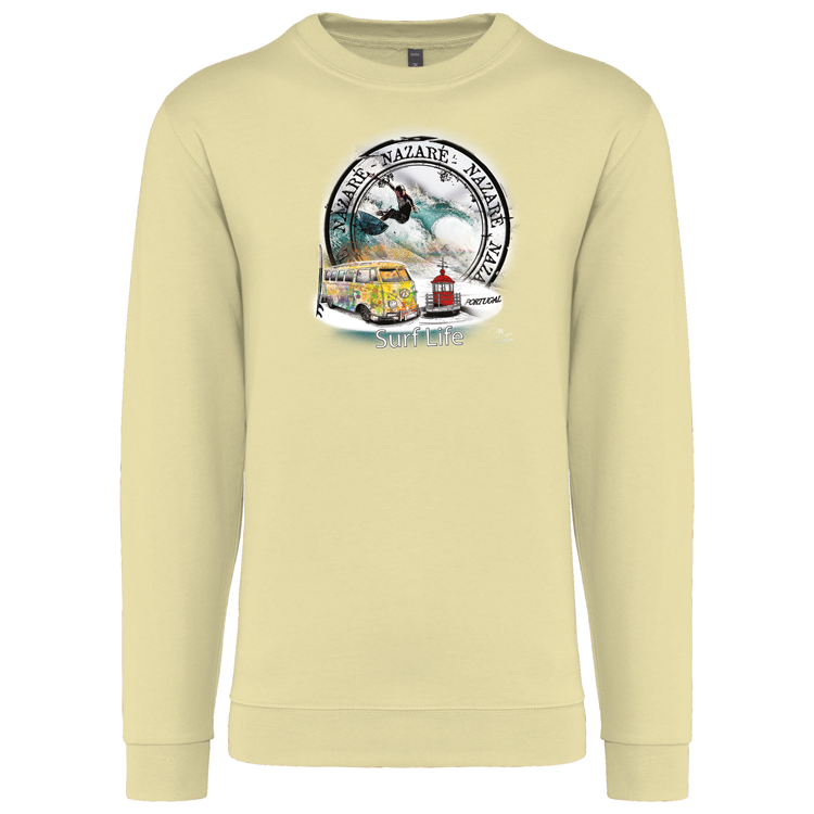 Sweatshirt Kariban sem Capuz Surf Life Nazaré