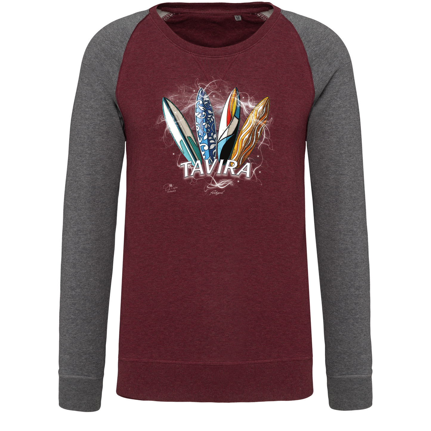 Sweatshirt Bicolor sem capuz Surfboards Tavira
