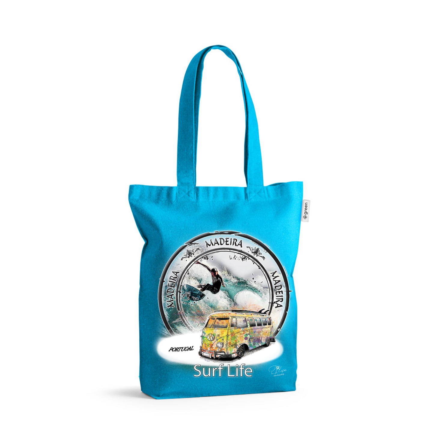 Sacos de Algodão Ecológico 220g Surf Life Ilha da Madeira