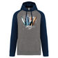Sweatshirt Bicolor com capuz Surfboards Lagos