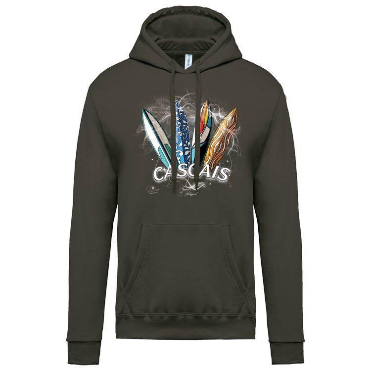 Sweatshirt Kariban com Capuz Surfboards Cascais
