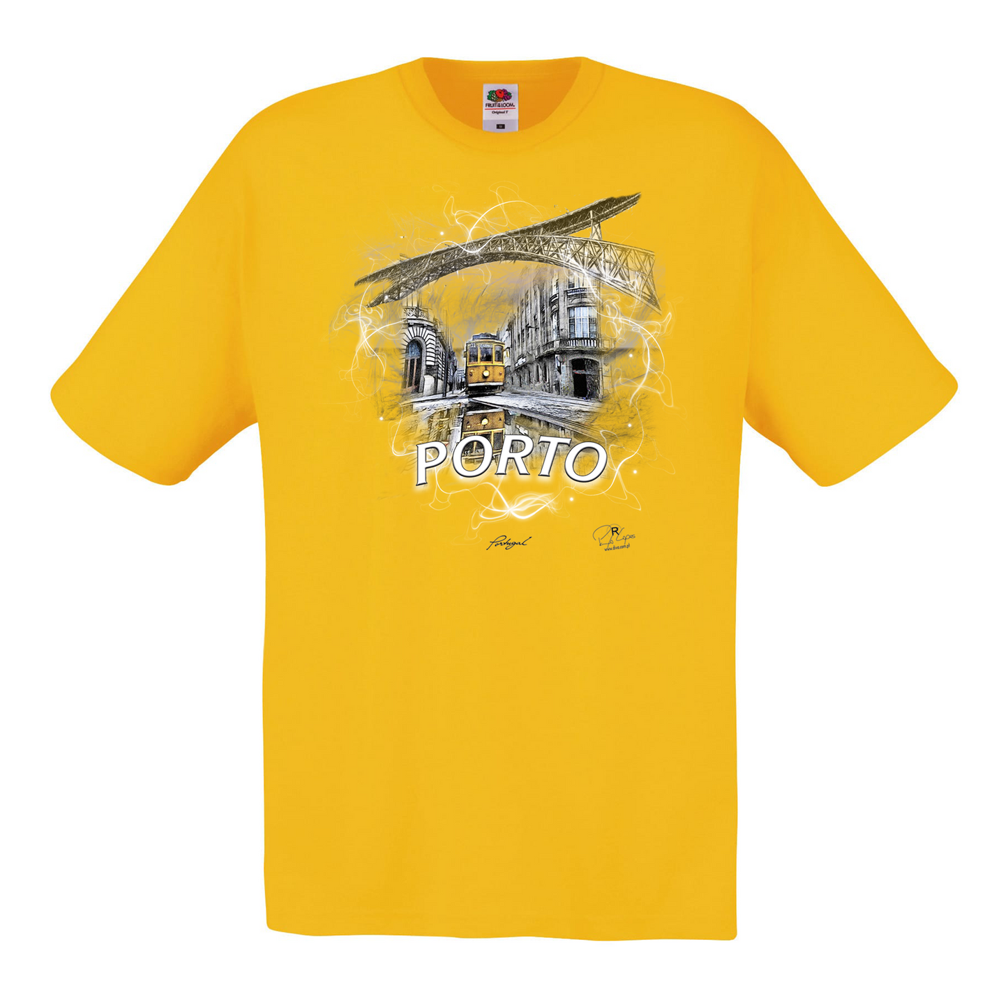 T-shirt Fruit of the Loom, Original 145g, Carreira 22 Porto