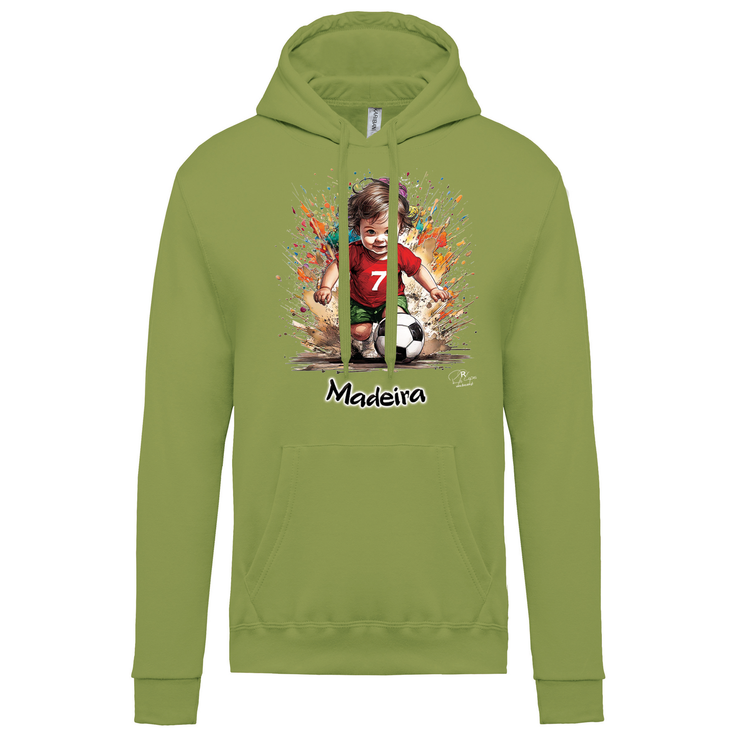 Sweatshirt Kariban com Capuz 7 Madeira