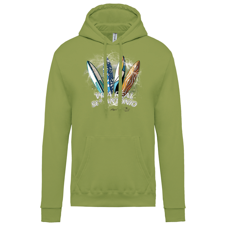 Sweatshirt Kariban com Capuz Surfboards Vila Real Stº António