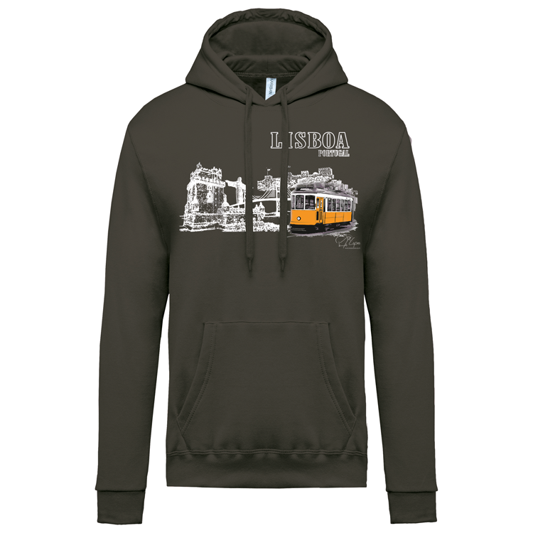 Sweatshirt Kariban com Capuz Monumentos Lx