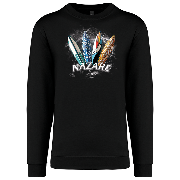 Sweatshirt Kariban sem Capuz Surfboards Nazaré