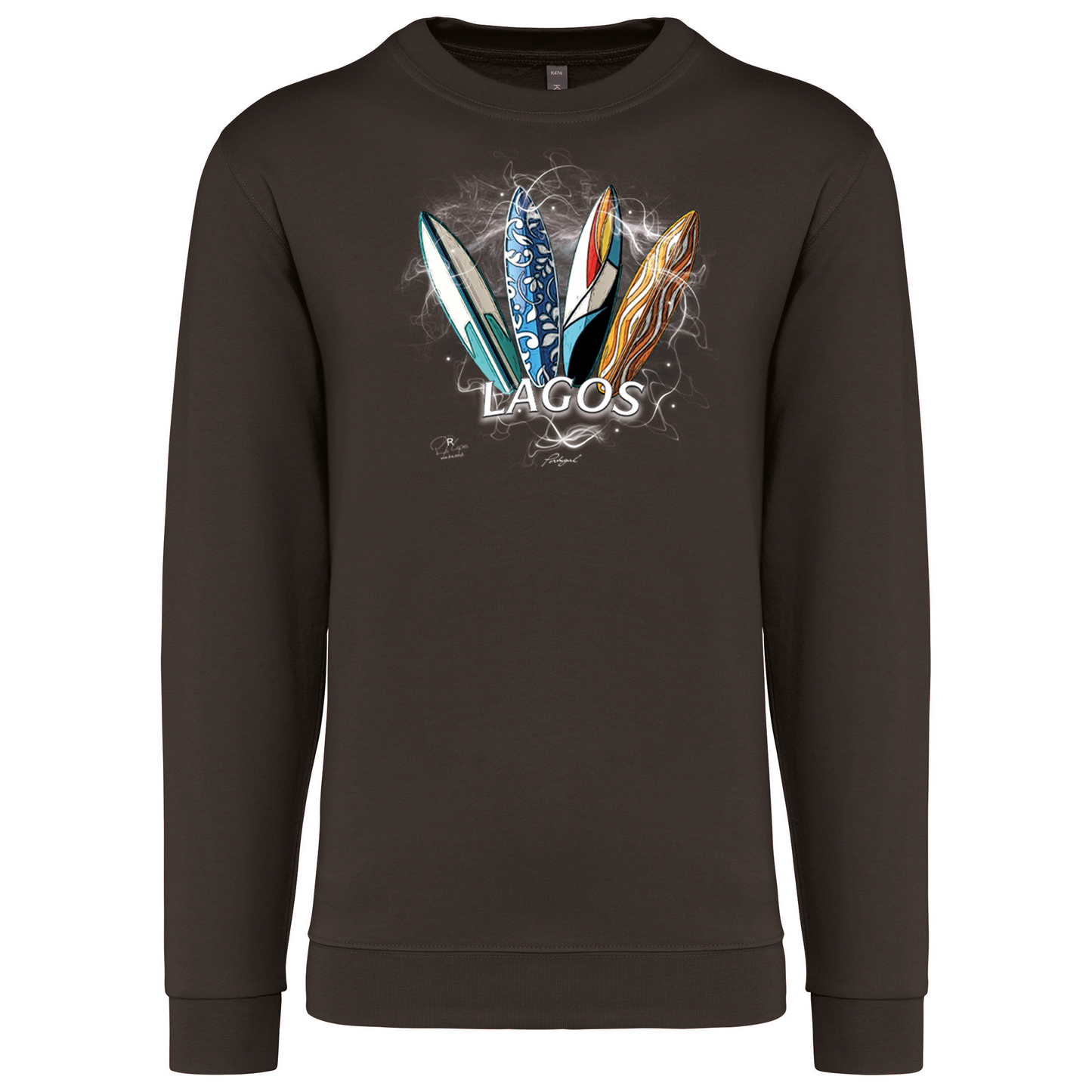 Sweatshirt Kariban sem Capuz Surfboards Lagos
