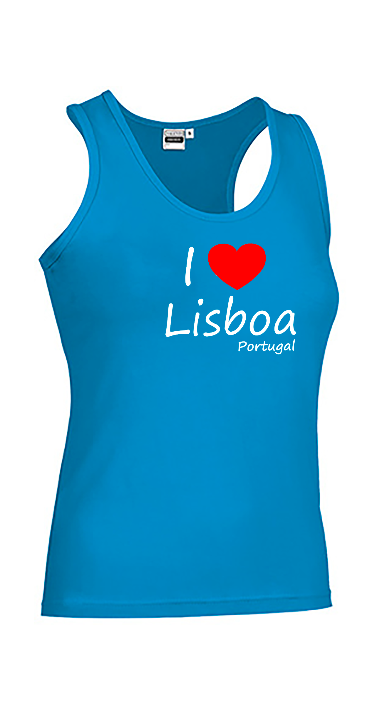 T-shirt Alças Senhora I Love Lisboa