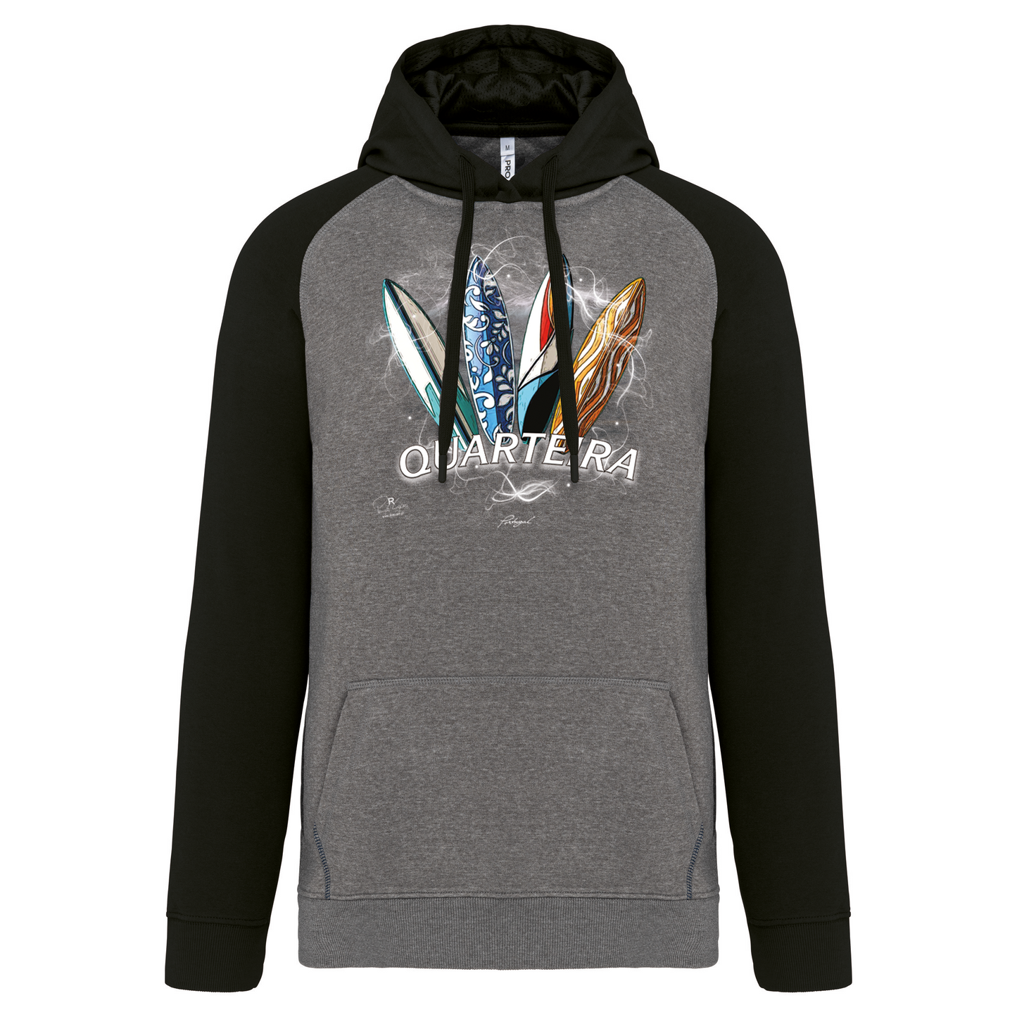 Sweatshirt Bicolor com capuz Surfboards Quarteira