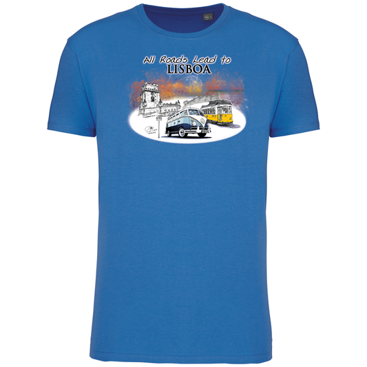 T-Shirt Algodão Biológico All Roads Lead to Lisboa