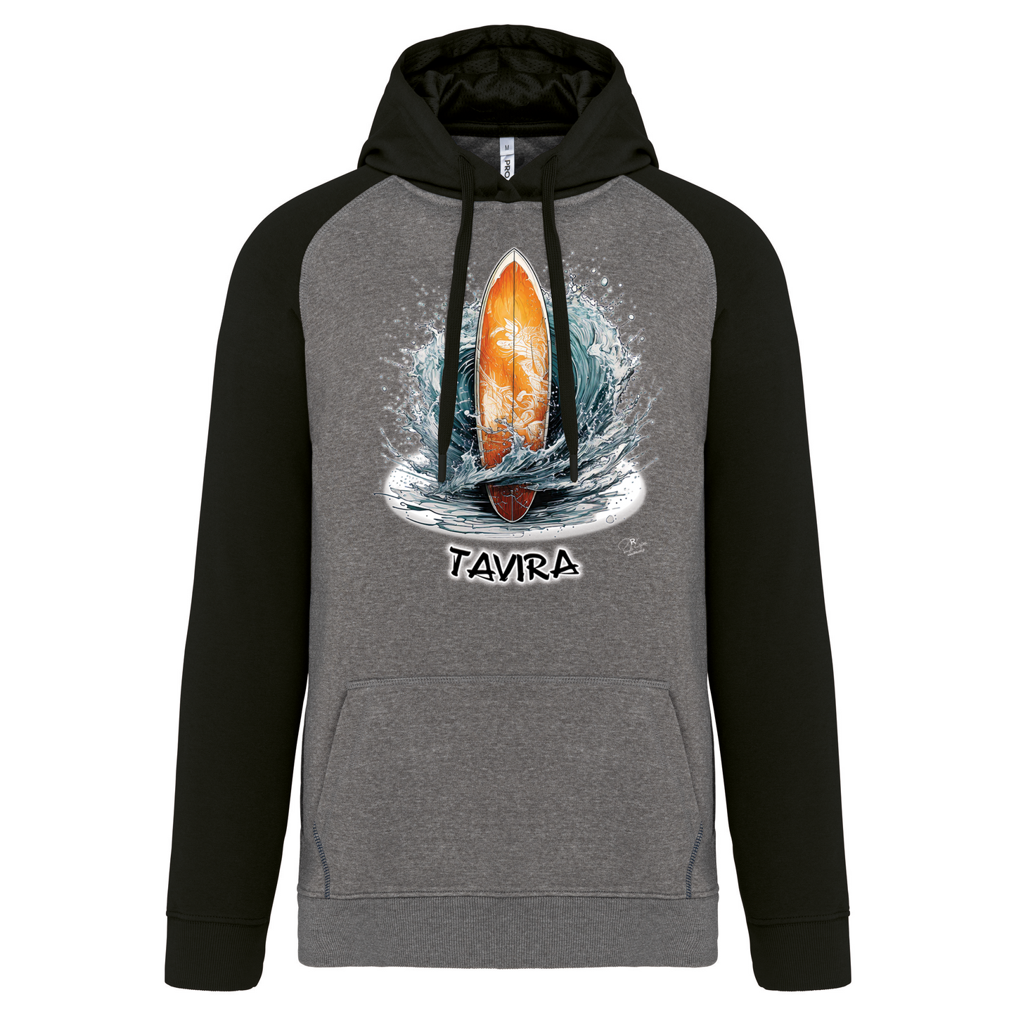 Sweatshirt Bicolor com capuz Prancha Tavira