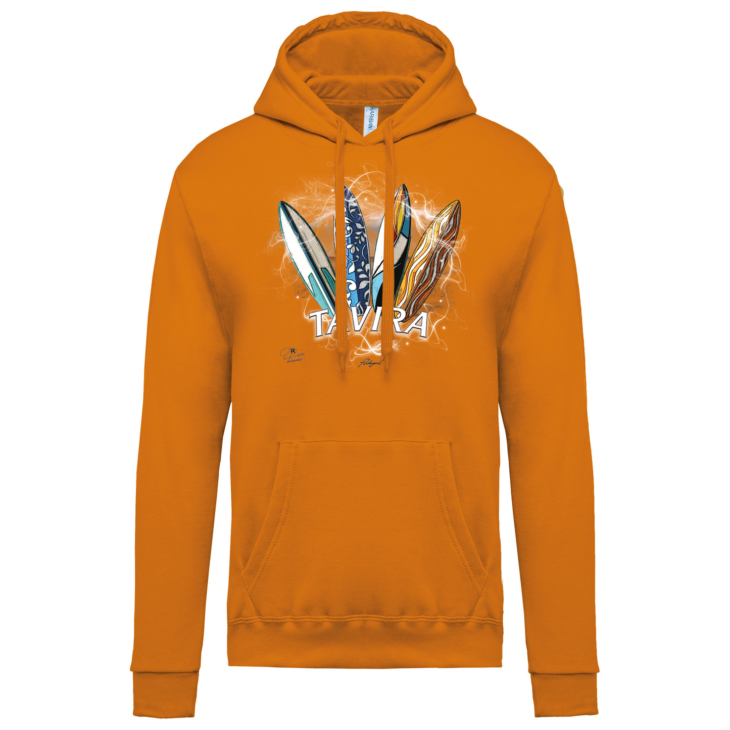 Sweatshirt Kariban com Capuz Surfboards Tavira