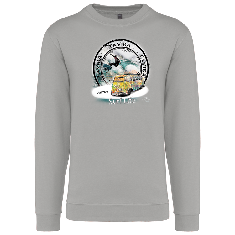 Sweatshirt Kariban sem Capuz Surf Life Tavira