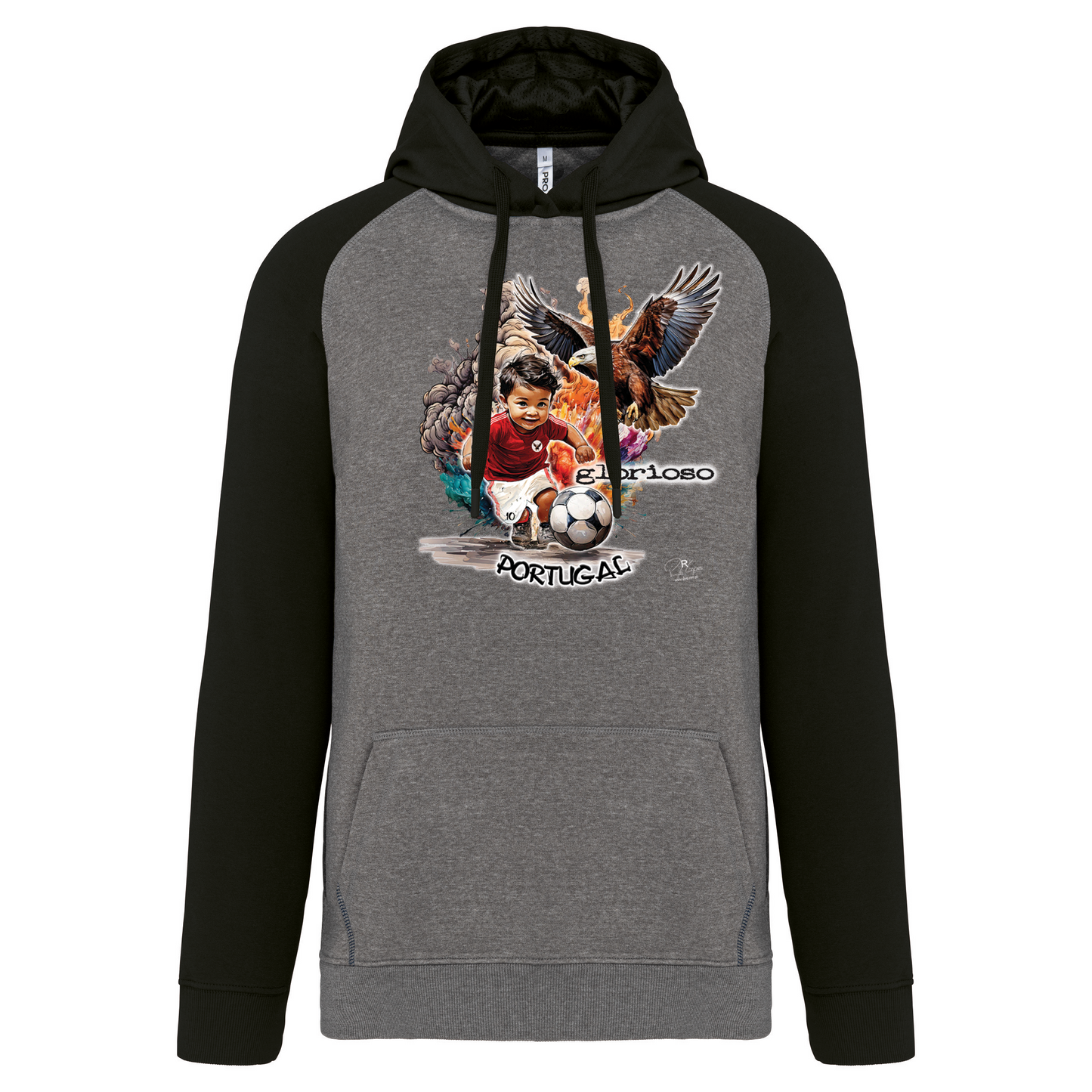 Sweatshirt Bicolor com capuz Glorioso