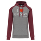 Sweatshirt Bicolor com capuz I Love Ericeira