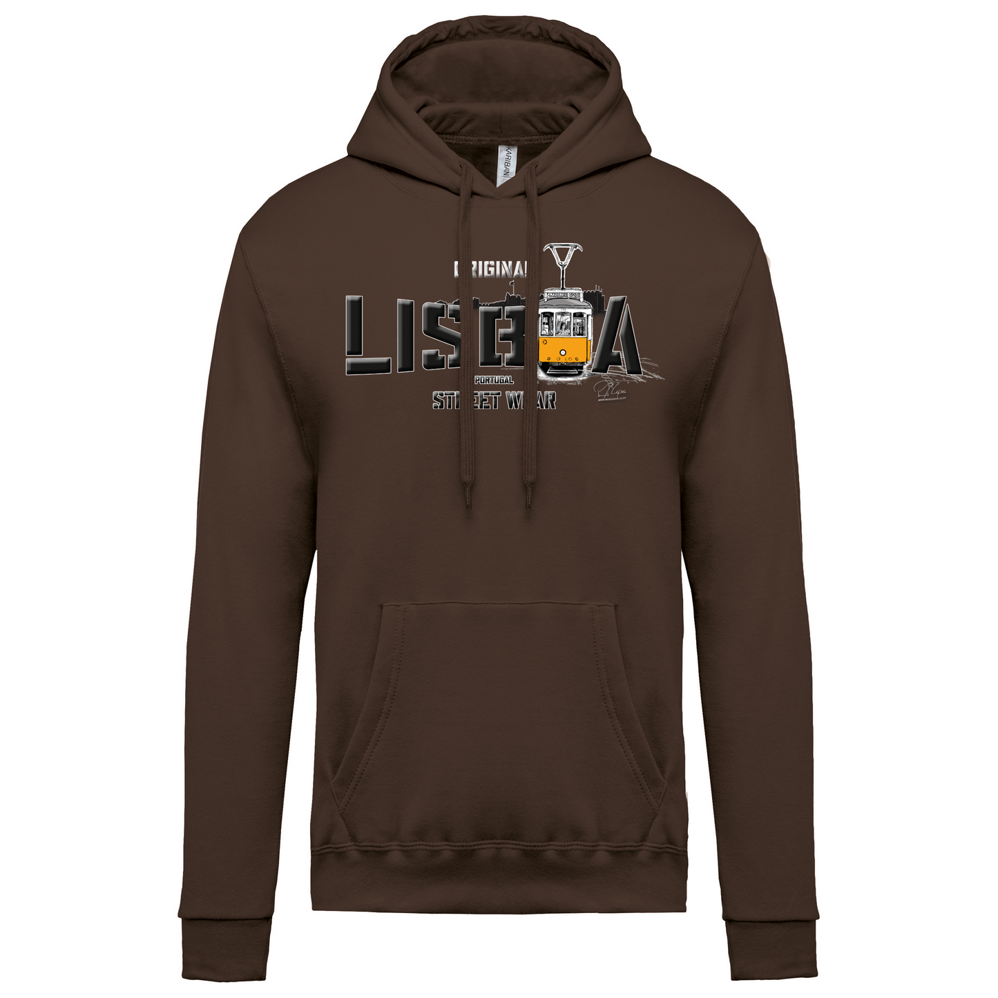 Sweatshirt Kariban com Capuz Original Lisboa