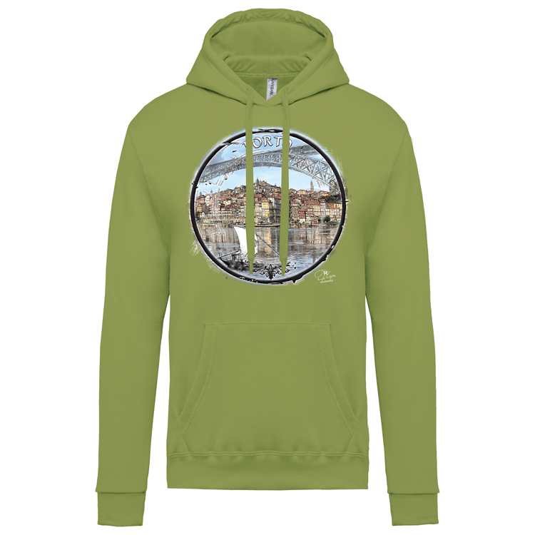 Sweatshirt Kariban com Capuz Selo Porto