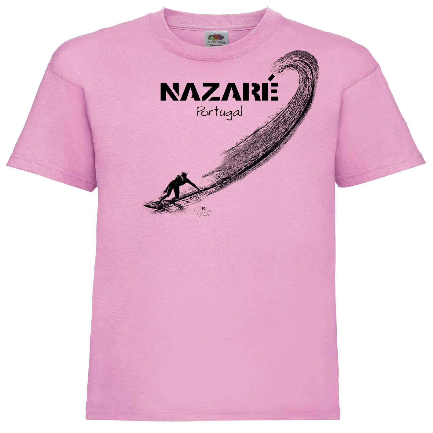 T-shirt Fruit of the Loom Kids Surf Nazaré