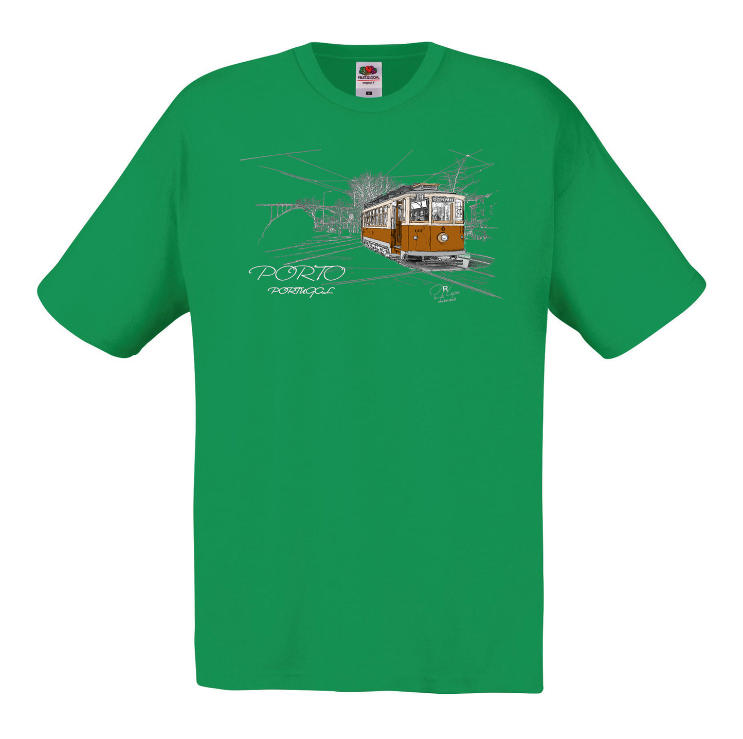 T-shirt Fruit of the Loom, Original 145g, Carmo