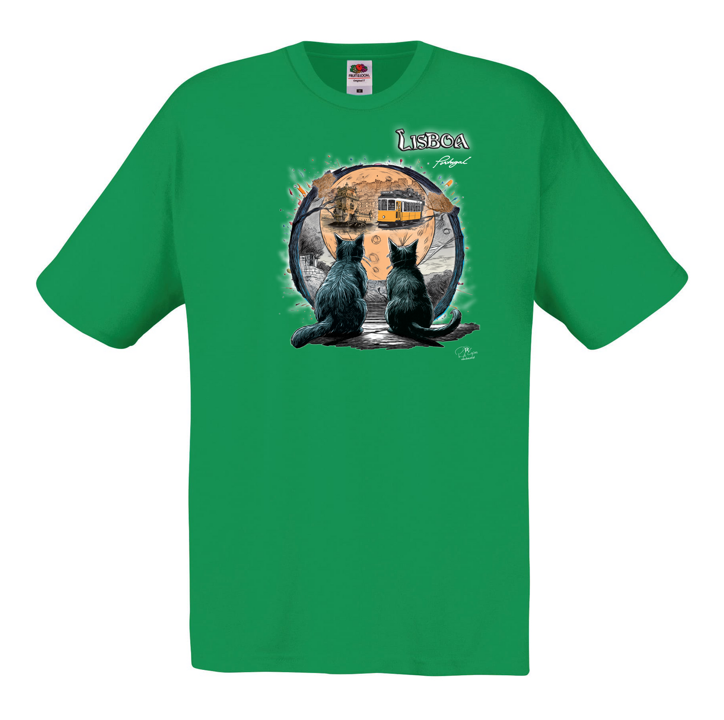 T-shirt Fruit of the Loom, Original 145g, Luar Lisboa
