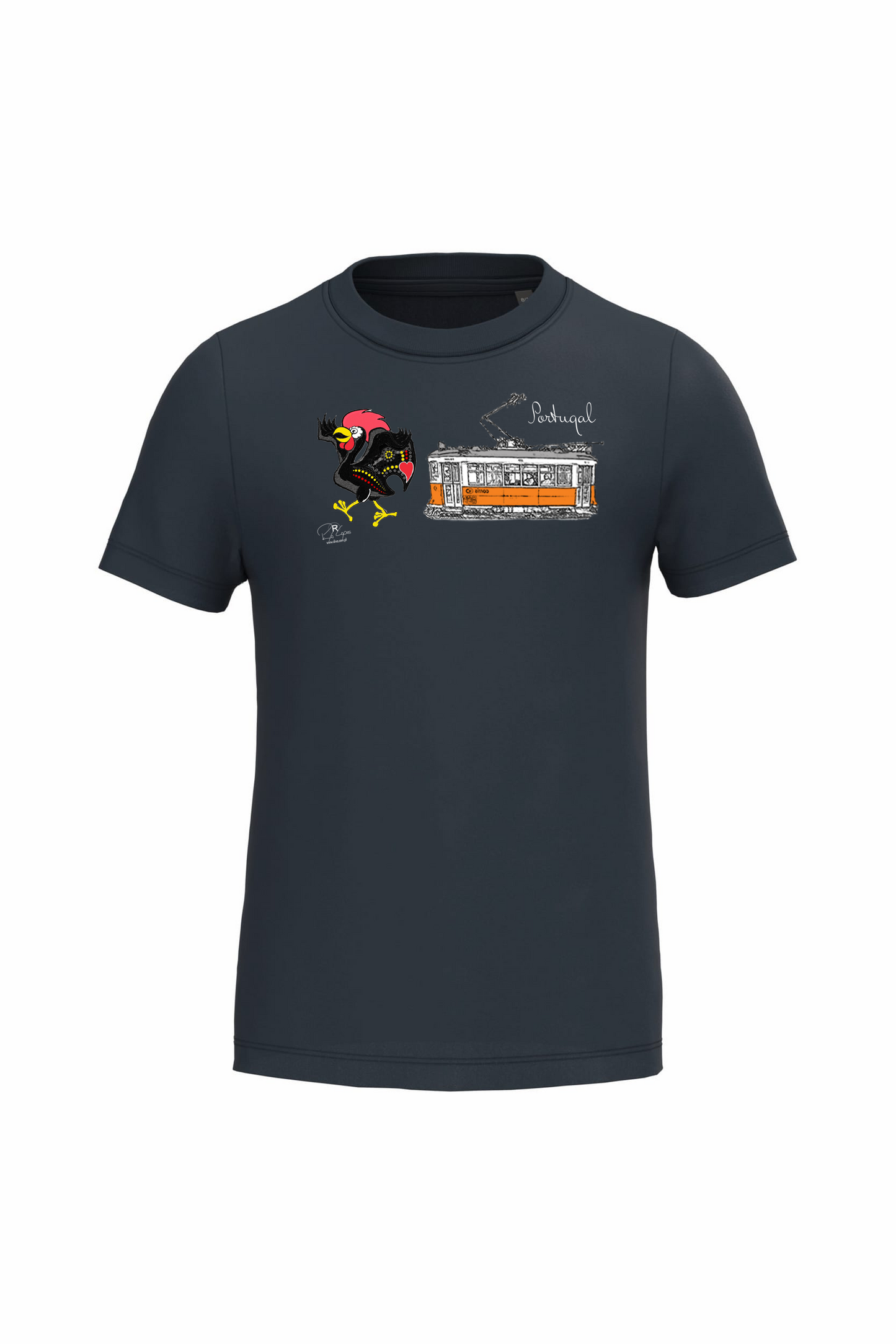 T-shirt de Criança Kariban Galo + E Portugal